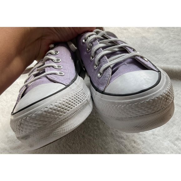 Converse Chuck Taylor All Star Ox Lift sneakers in washed Lilac size 7.5 women - Picture 2 of 11